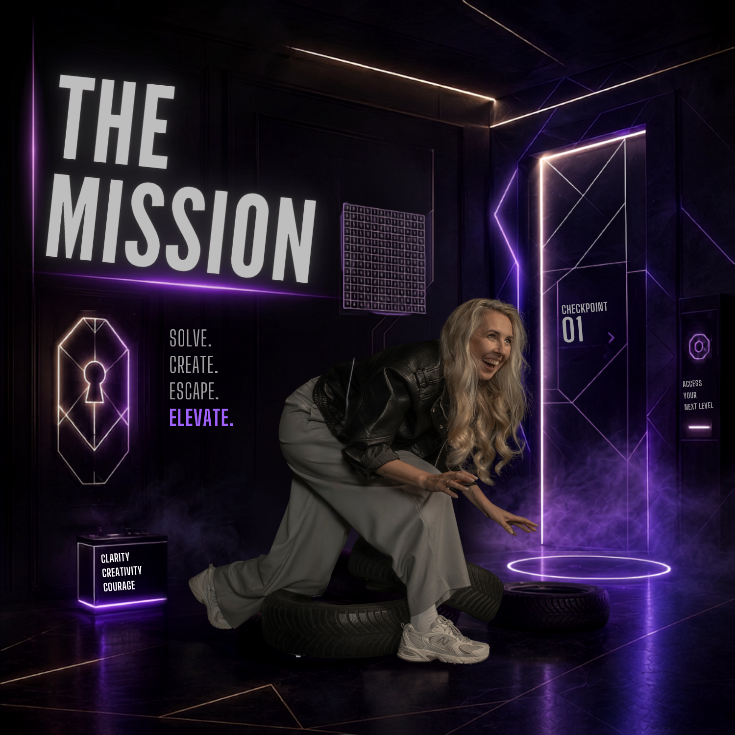 The Mission — Solve. Create. Escape. Elevate.